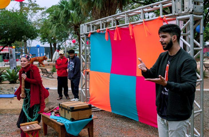 Inclusivo, Festival de Inverno de Bonito teve tradução simultânea em Libras e áreas reservadas. Inclusivo, Festival de Inverno de Bonito teve tradução simultânea em Libras e áreas reservadas.