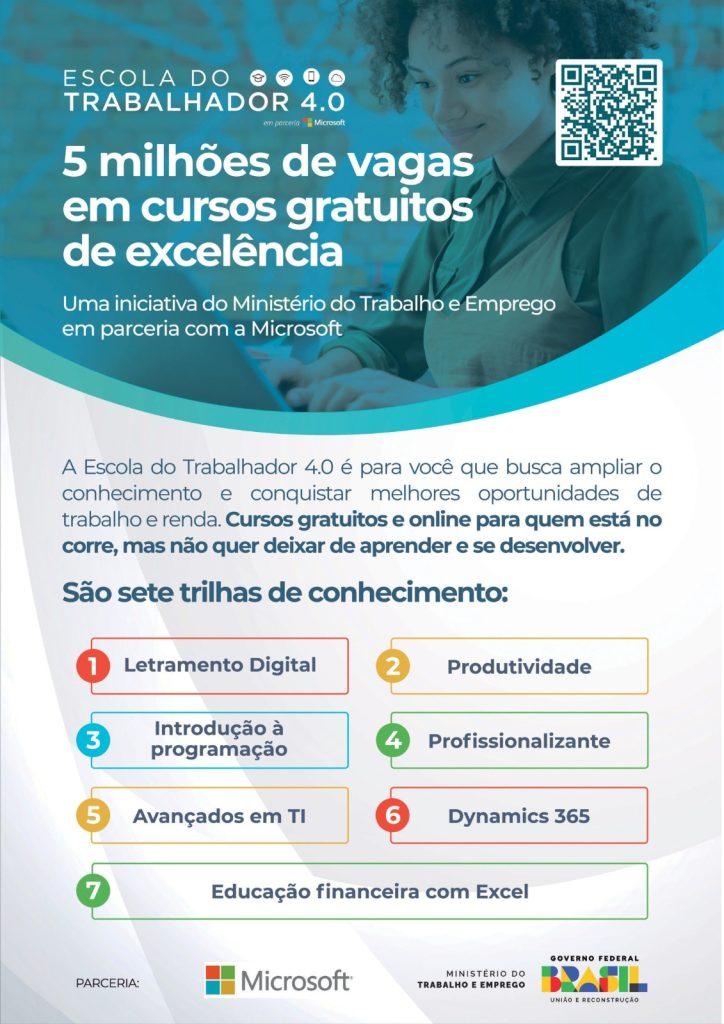 Em parceria com a Funtrab, Escola do Trabalhador 4.0 chega ao MS para capacitação em competências digitais. Em parceria com a Funtrab, Escola do Trabalhador 4.0 chega ao MS para capacitação em competências digitais.