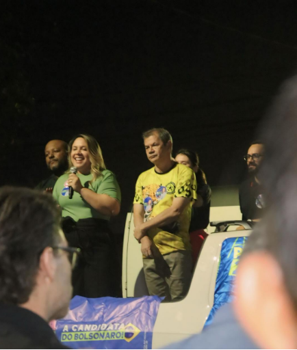 A candidata a vereadora pelo PL Ana Portela reforça compromissos com a comunidade das Moreninhas em Campo Grande-MS.