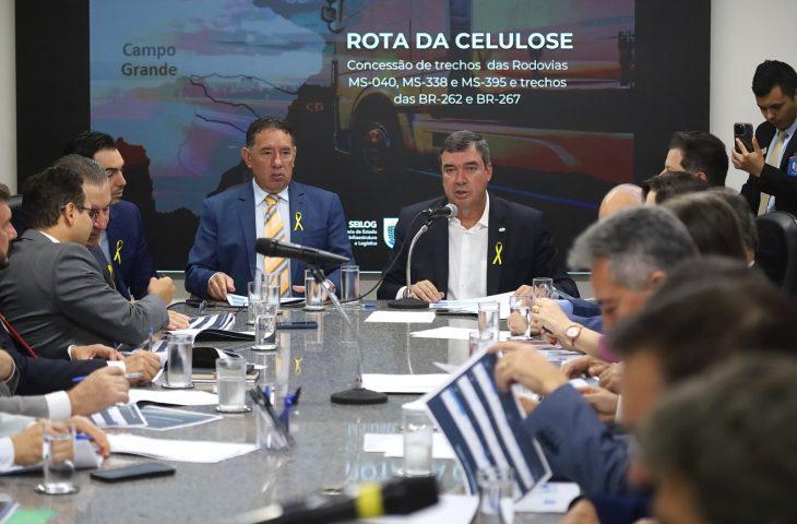 Governo de MS esclarece dúvidas e apresenta aos deputados vantagens sobre concessões de rodovias. Governo de MS esclarece dúvidas e apresenta aos deputados vantagens sobre concessões de rodovias.