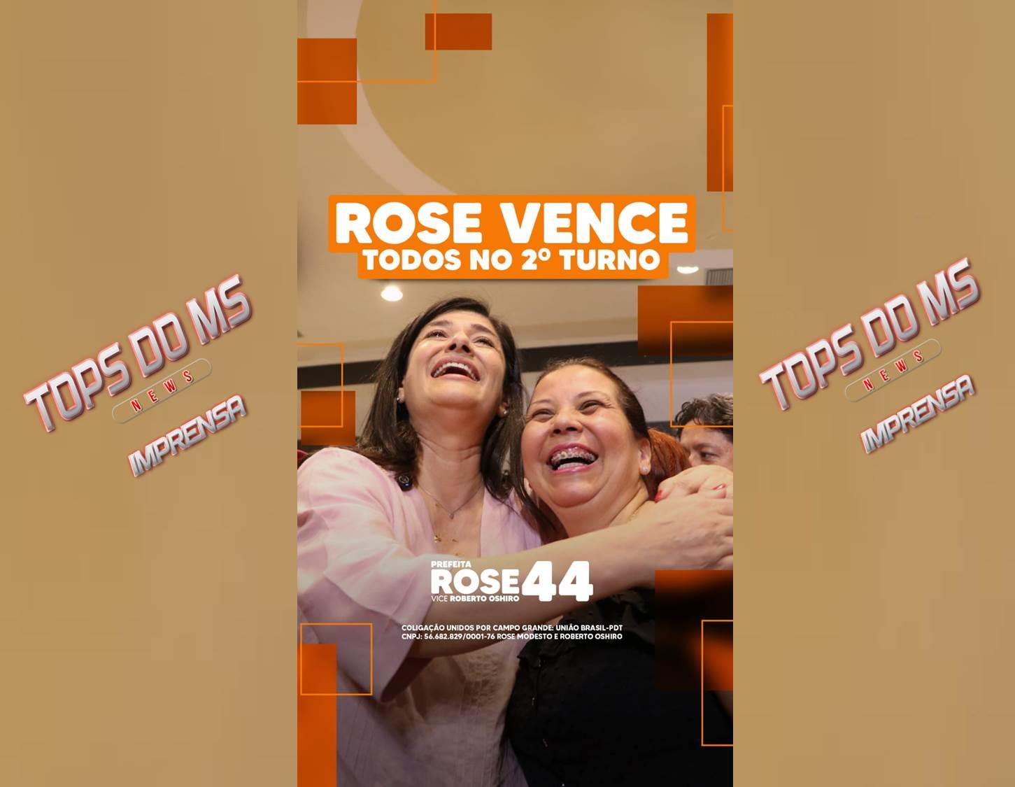 Rose Modesto  venceria Beto, Adriane e Camila em eventual 2º turno, aponta pesquisa Quaest da TV Morena.