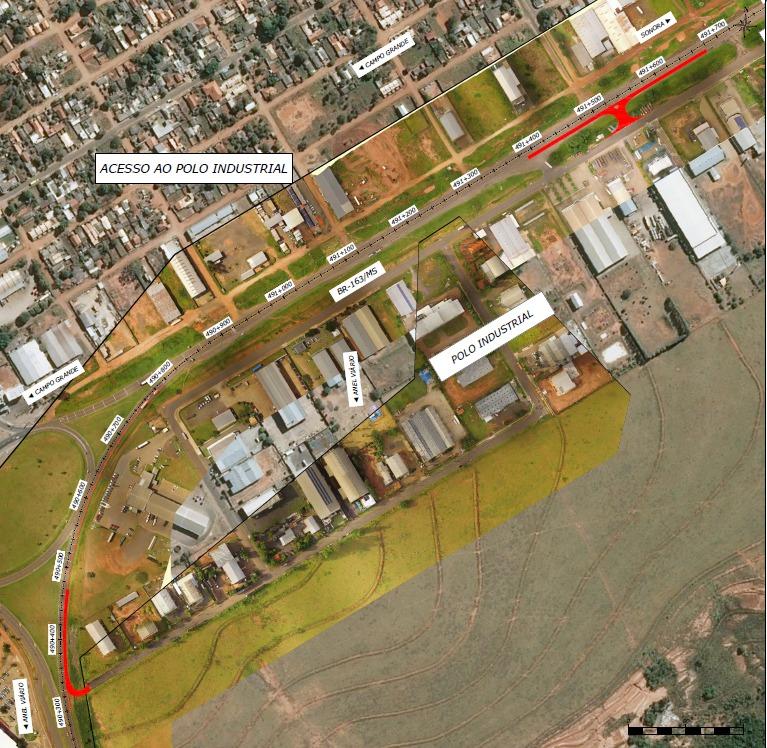 Novo acesso ao Polo Empresarial Norte da Capital vai garantir mais segurança para acelerar desenvolvimento econômico. Novo acesso ao Polo Empresarial Norte da Capital vai garantir mais segurança para acelerar desenvolvimento econômico.