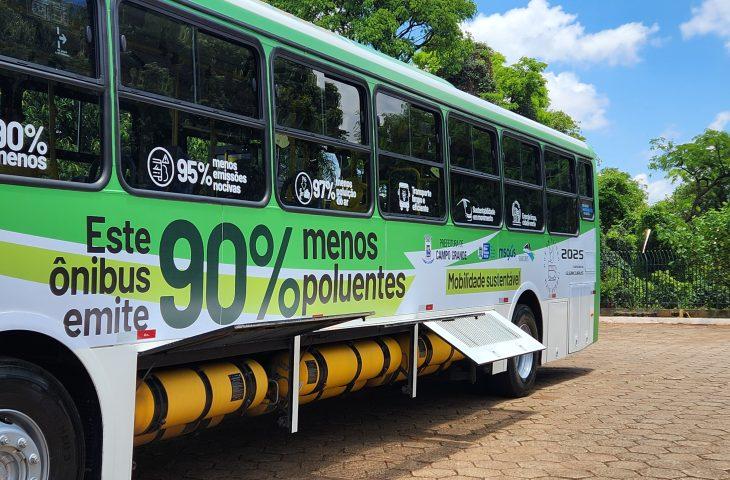Governo do Estado firma parcerias e ônibus movido 100% a GNV começa a ser testado em MS.