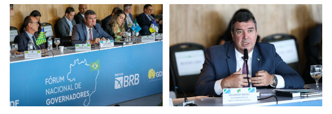 Fórum dos Governadores: Riedel discute reforma tributária, marco temporal e segurança pública.