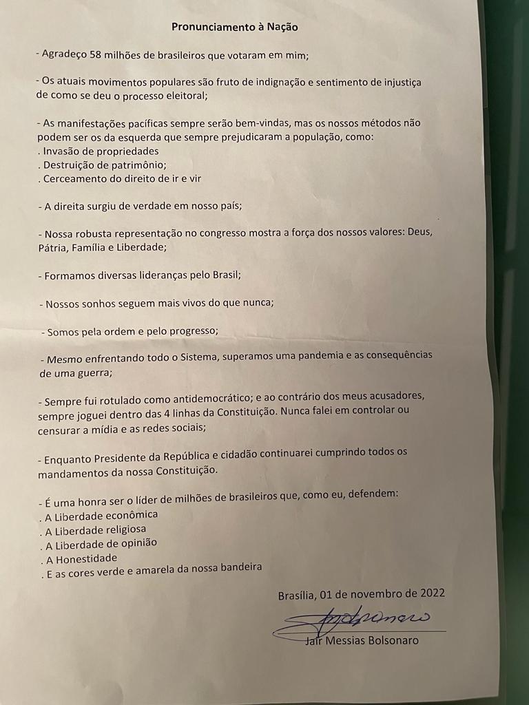 Declaração de Tenente Portela sobre lealdade ao ex-presidente Jair Bolsonaro. Declaração de Tenente Portela sobre lealdade ao ex-presidente Jair Bolsonaro.