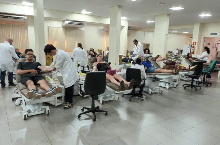 Semana do Doador de Sangue: Hemosul supera meta de doações no Dia D. Semana do Doador de Sangue: Hemosul supera meta de doações no Dia D.