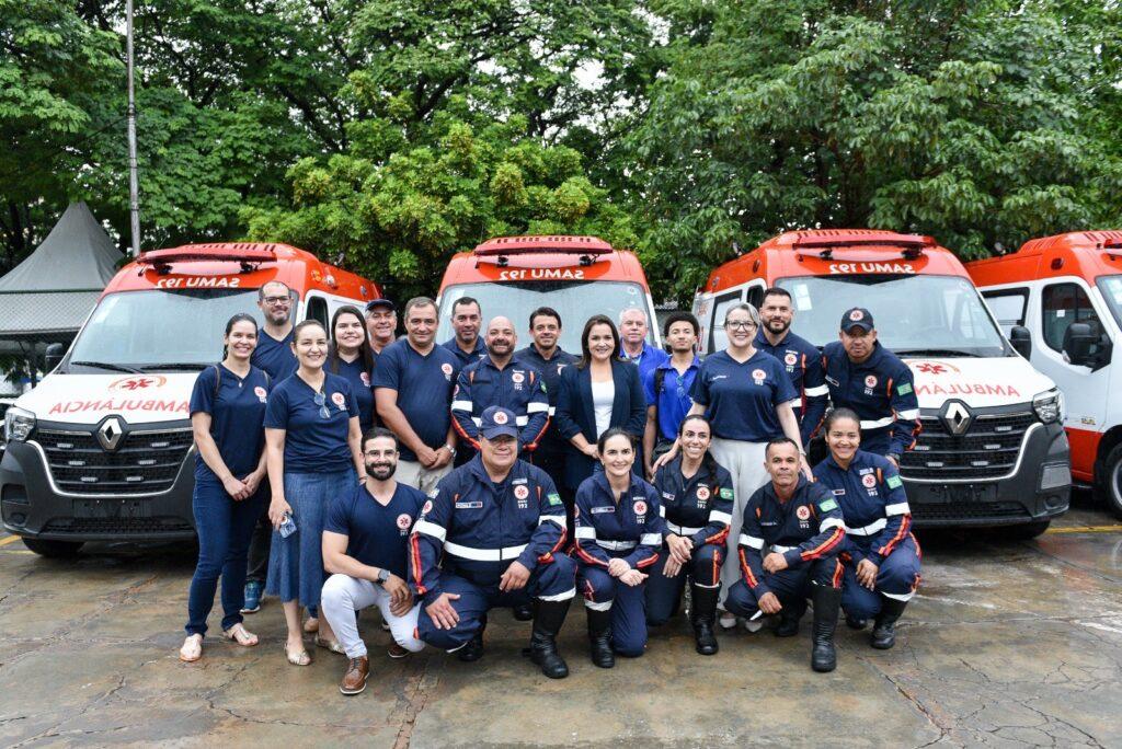 Campo Grande fortalece o SAMU com a entrega de seis novas ambulâncias.