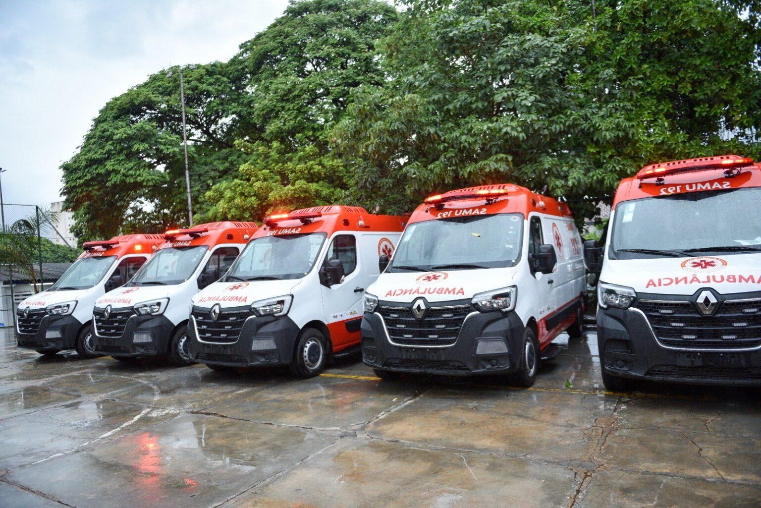 Campo Grande fortalece o SAMU com a entrega de seis novas ambulâncias.