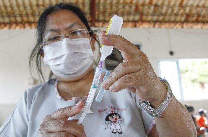 Capacitação em imunização fortalece vacinação em aldeias indígenas de Mato Grosso do Sul. Capacitação em imunização fortalece vacinação em aldeias indígenas de Mato Grosso do Sul.