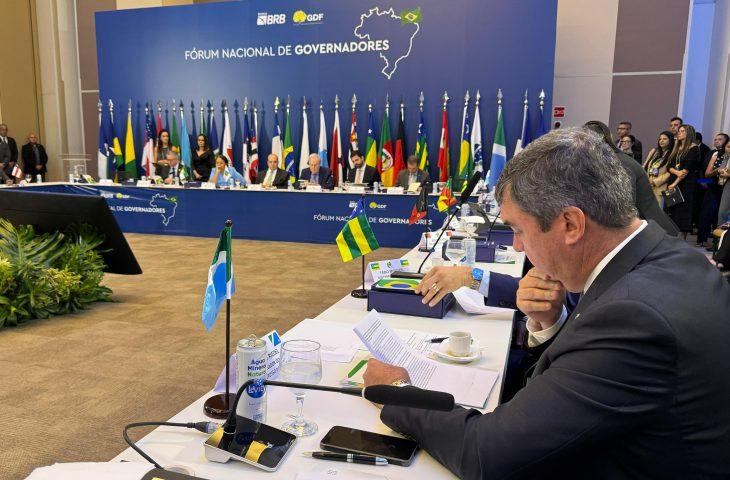 Em fórum de governadores, o Governador Eduardo  Riedel cobra apoio da União no custeio de presos do tráfico em MS. Em fórum de governadores, o Governador Eduardo  Riedel cobra apoio da União no custeio de presos do tráfico em MS.