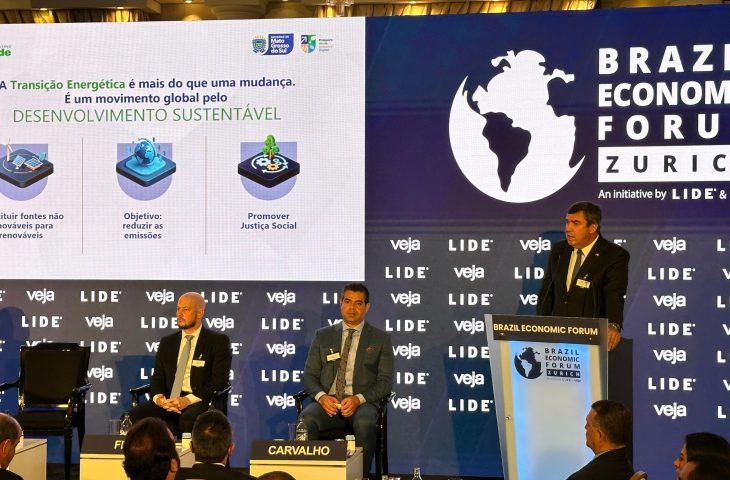 Energia limpa e segurança alimentar: na Suiça, Riedel defende que Brasil lidere transição energética no mundo. Energia limpa e segurança alimentar: na Suiça, Riedel defende que Brasil lidere transição energética no mundo.