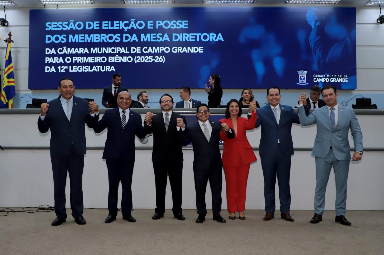 Por unanimidade, vereador Papy é eleito presidente da Câmara Municipal de Campo Grande.