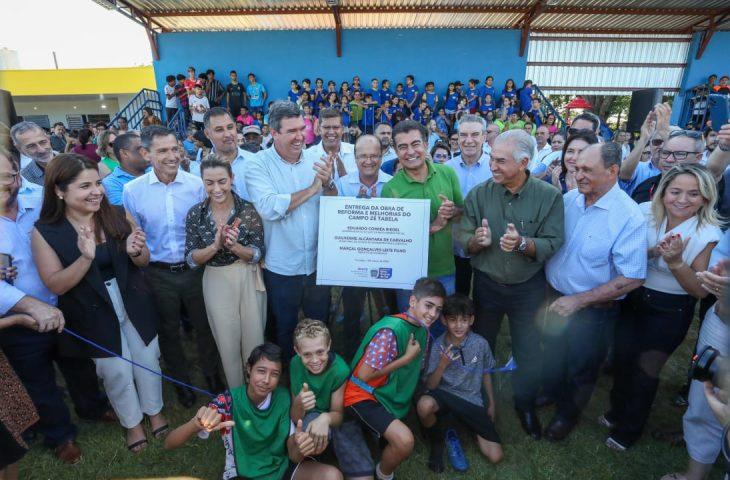 Governo de MS investe mais de R$ 173,6 milhões em educação, esporte e infraestrutura em Dourados. Governo de MS investe mais de R$ 173,6 milhões em educação, esporte e infraestrutura em Dourados.