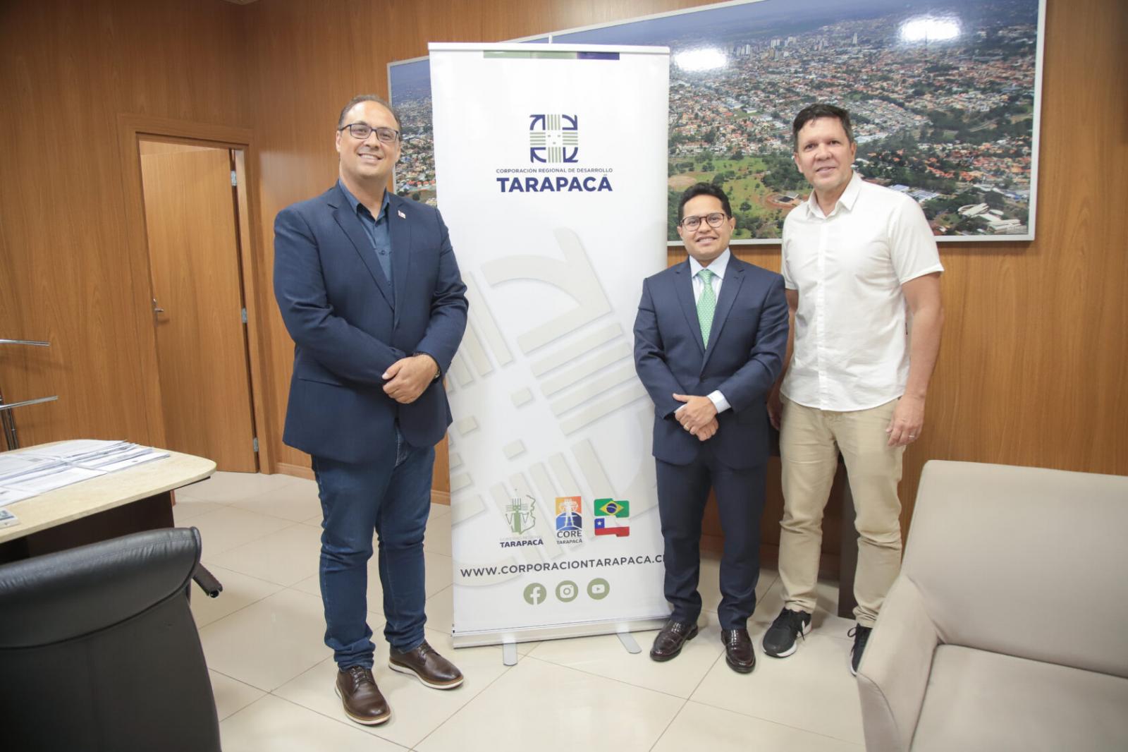 Rota Bioceânica: Papy e representante do escritório chileno conversam sobre parcerias na Capital.