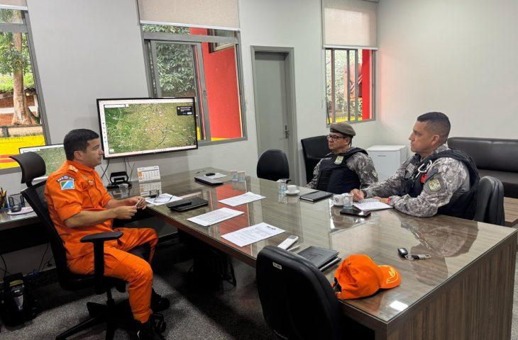 Bombeiros de MS e Força Nacional alinham estratégias para integração durante a Operação Pantanal. Bombeiros de MS e Força Nacional alinham estratégias para integração durante a Operação Pantanal.