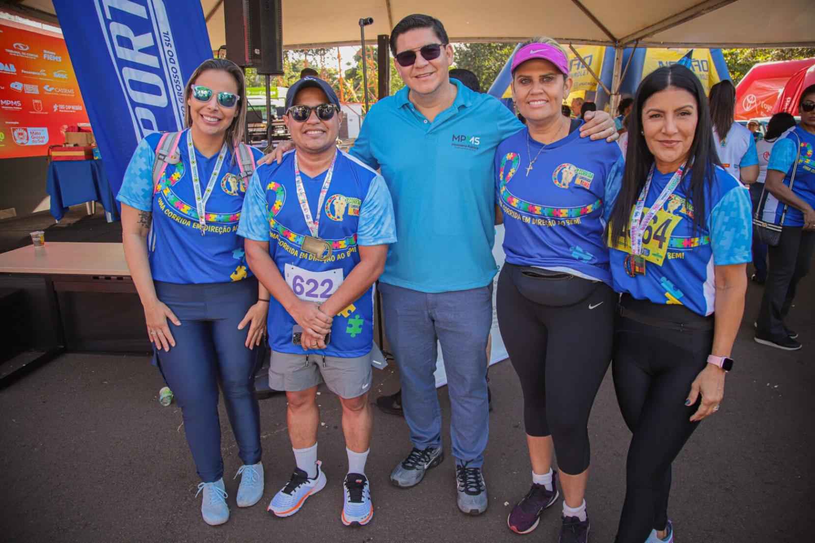 Em prol do autismo, presidente Papy participa da 3ª Corrida e Caminhada da AMA.