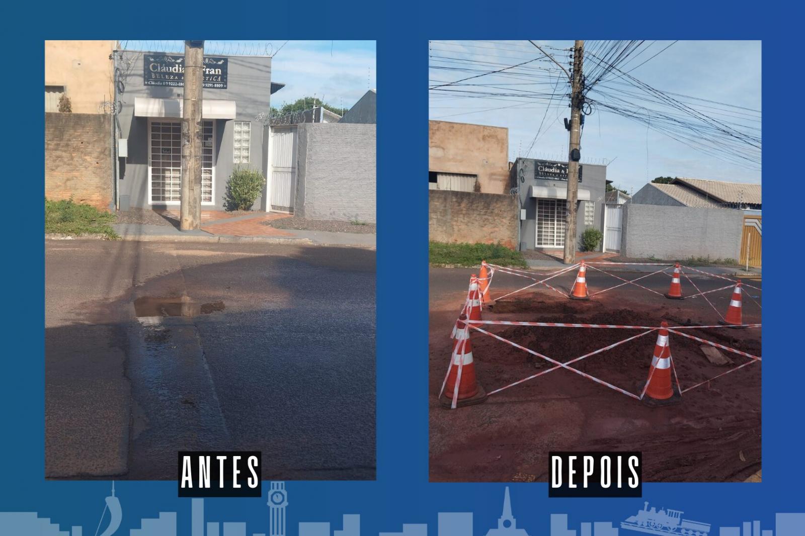 Indicação do gabinete de Marquinhos Trad garante reparo de vazamento de água no Universitário.