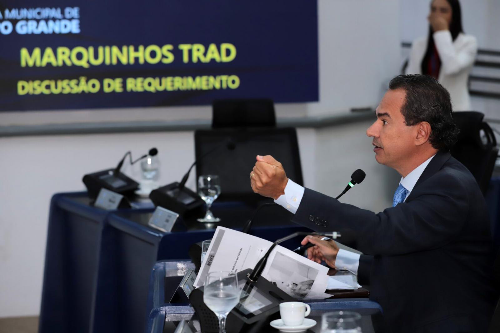 Requerimento Aprovado: Vereador Marquinhos Trad cobra providências urgentes sobre os descasos nas unidades de saúde da Capital. Requerimento Aprovado: Vereador Marquinhos Trad cobra providências urgentes sobre os descasos nas unidades de saúde da Capital.