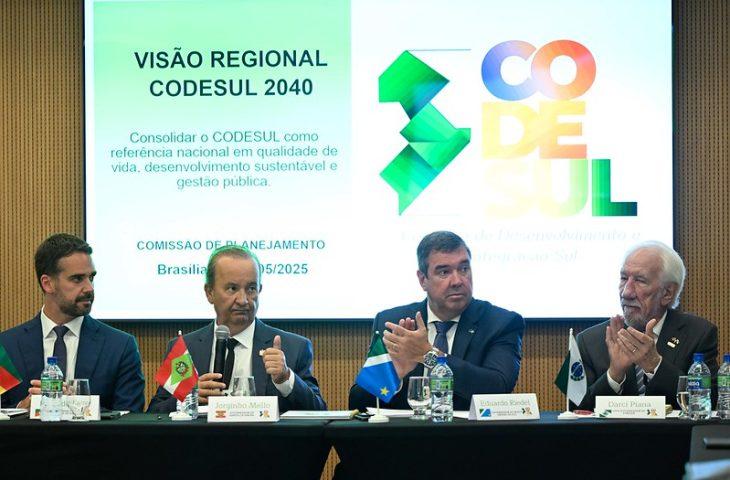 Visão Regional 2040: MS encabeça estratégia de desenvolvimento conjunto com RS, PR e SC. Visão Regional 2040: MS encabeça estratégia de desenvolvimento conjunto com RS, PR e SC.