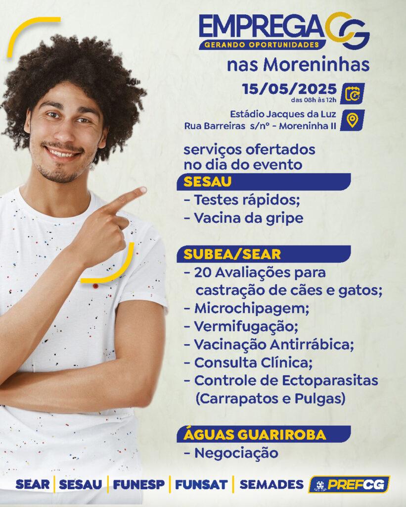 Funsat oferce 1.689 vagas nesta quinta-feira.