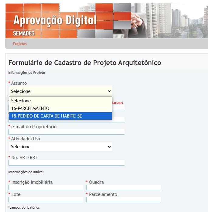 Campo Grande avança ainda mais e a partir de agora os pedidos de emissão de cartas de Habite-se passam a ser digital.