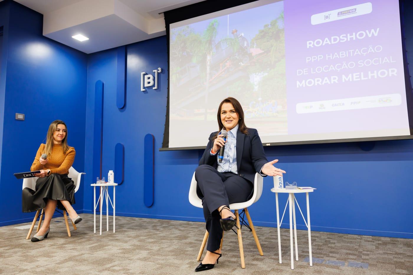 Prefeita Adriane apresenta em SP projeto inovador para ampliar acesso a 1,2 mil famílias na habitação social em Campo Grande.