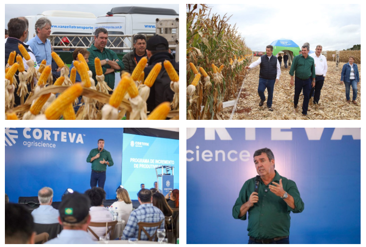 O Governador Eduardo Riedel de MS discute novas tecnologias e modelos para impulsionar produção de milho.