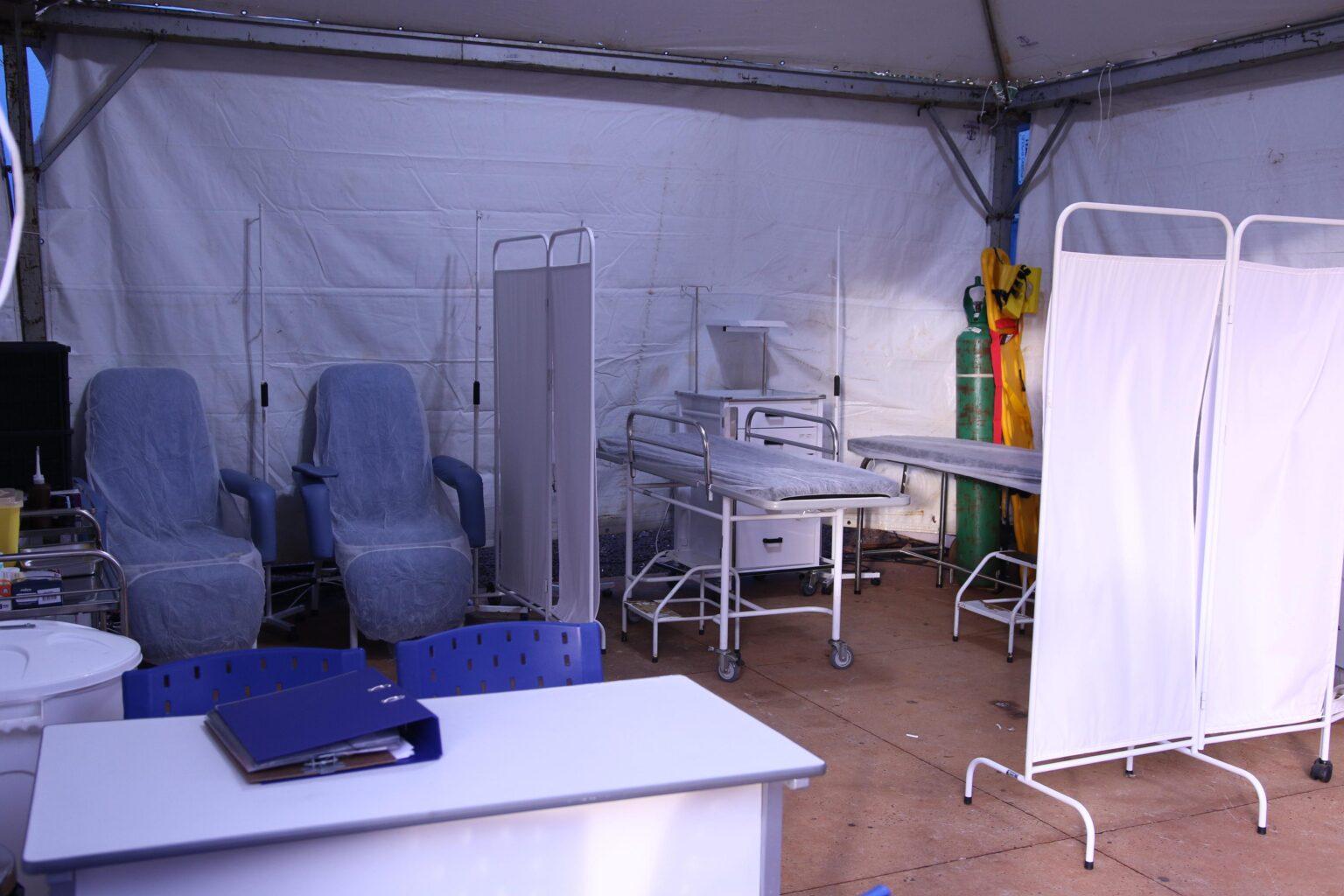 Sesau garante estrutura de saúde durante Arraial de Santo Antônio na Praça do Rádio Clube.