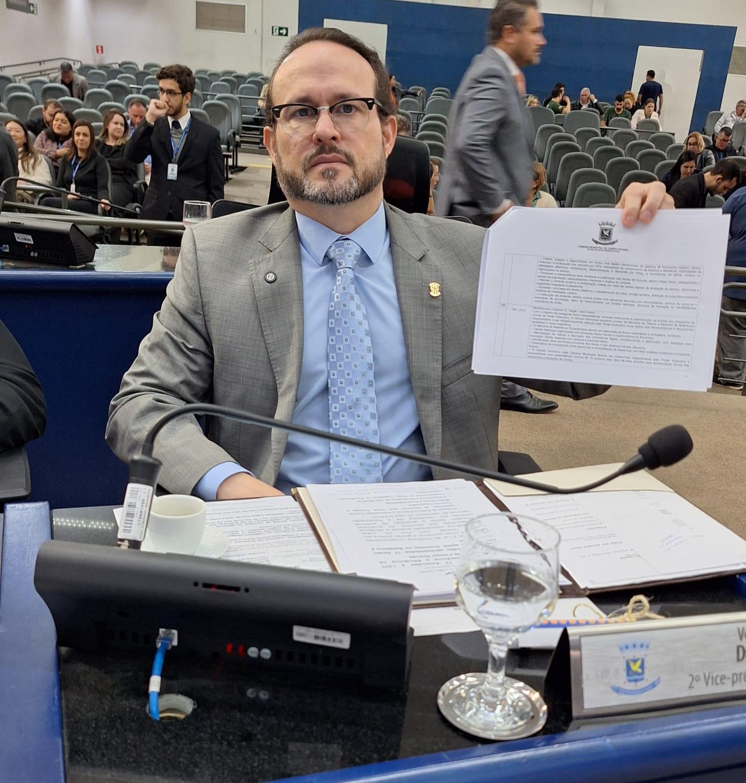 Dr. Lívio emplaca sete emendas à LDO com foco em Transparência e Eficiência na Gestão Pública de Campo Grande.