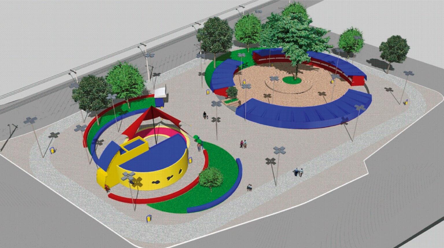 Revitalização da Praça dos Imigrantes terá foco cultural e melhorias para os artesãos.