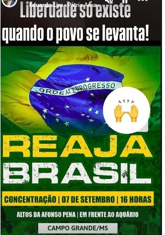 Bolsonaristas de Campo Grande Mato Grosso do Sul preparam ato na Afonso Pena em 7 de Setembro. Bolsonaristas de Campo Grande Mato Grosso do Sul preparam ato na Afonso Pena em 7 de Setembro.