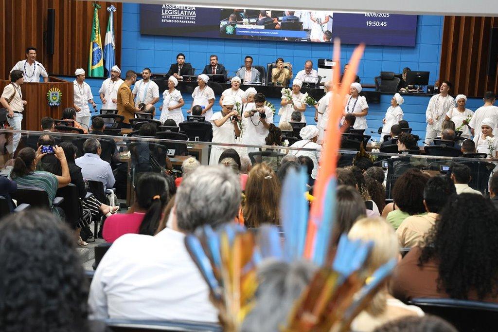 Conferência: Em abertura de evento, ALEMS reforça a defesa dos direitos humanos.