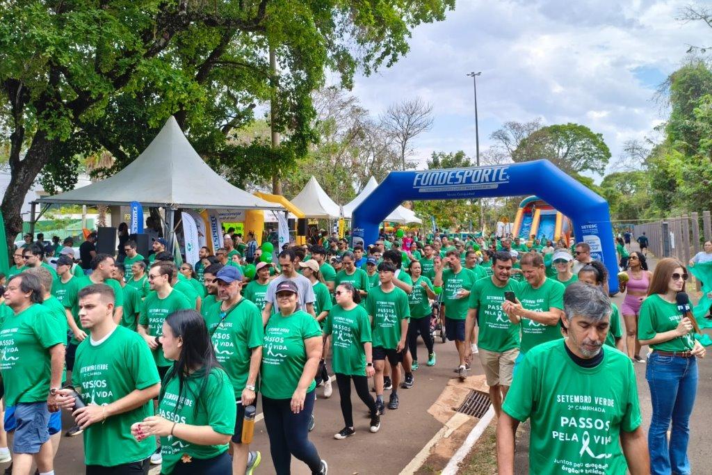 Setembro Verde: ALEMS na 2ª Caminhada pela Vida reforça apoio à doação de órgãos.