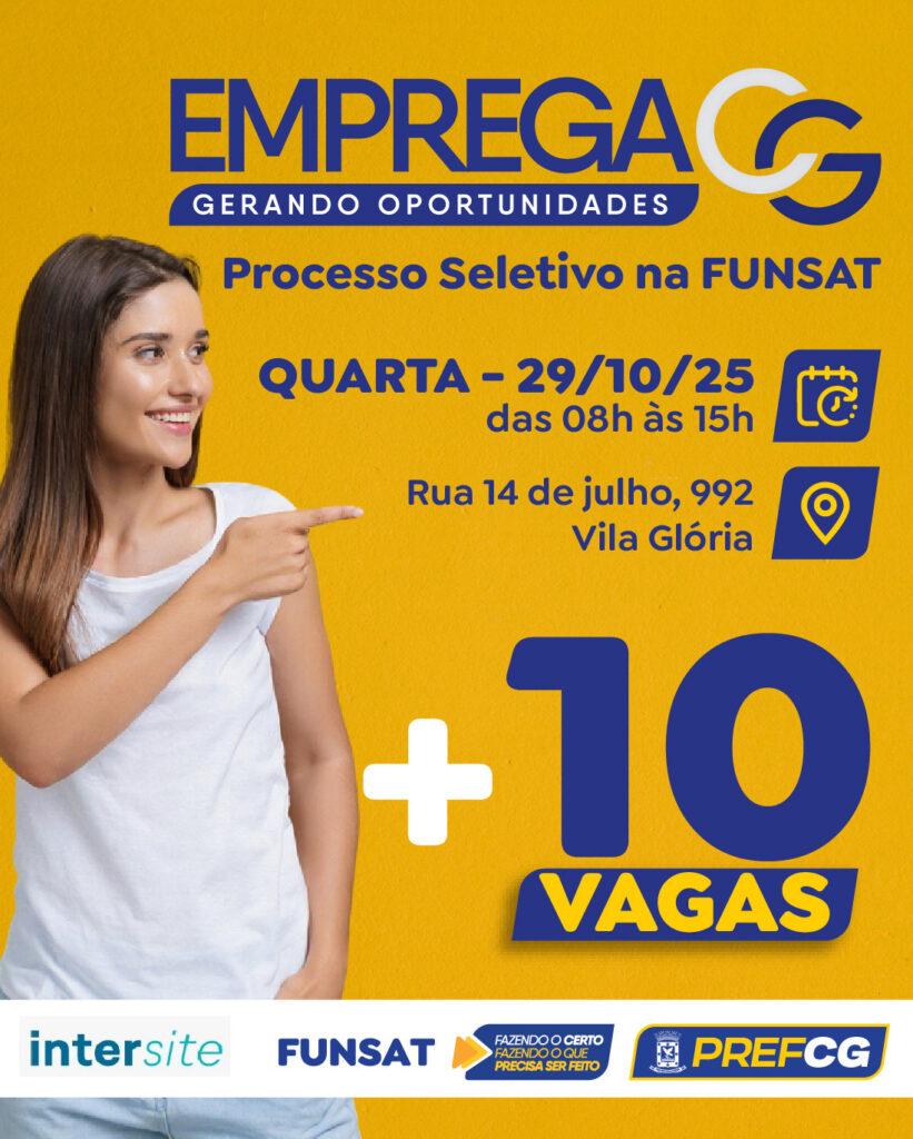 Quarta da Funsat terá ações exclusivas para 110 vagas e oportunidades em 154 profissões.