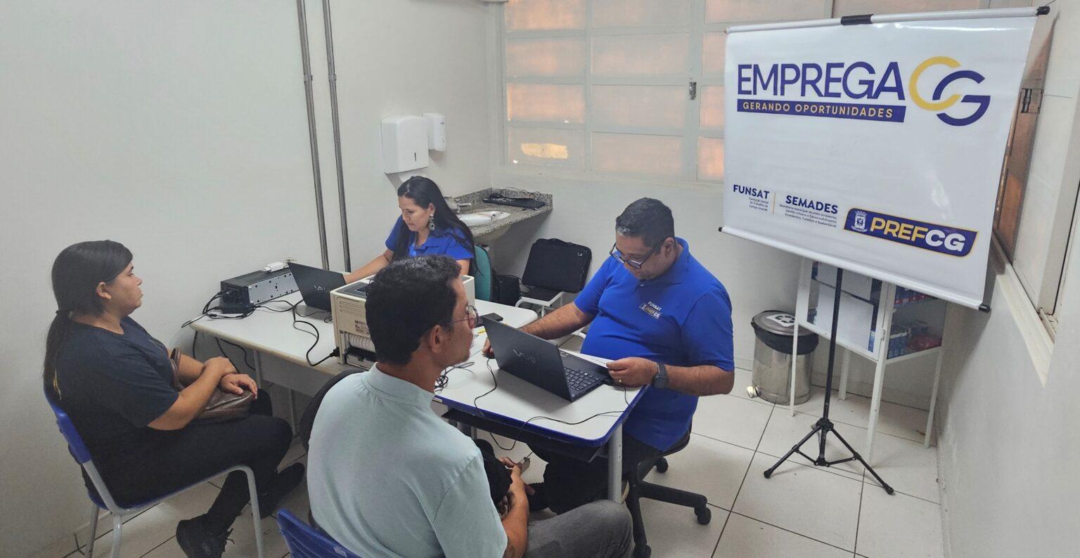 Emprega CG realiza ação na USF do São Francisco. Emprega CG realiza ação na USF do São Francisco.