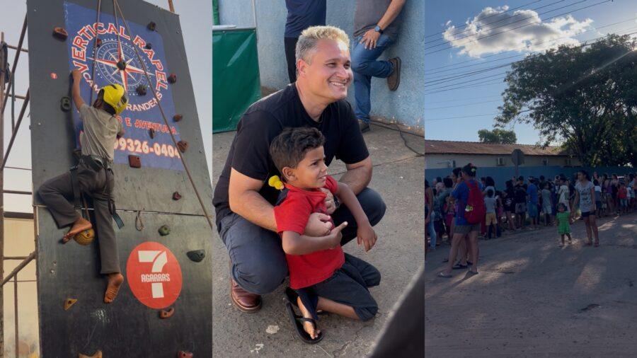 Terceira edição da Festa das Crianças leva alegria ao bairro Los Angeles.