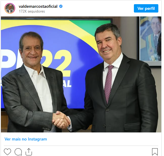 O Governador Eduardo Riedel e Reinaldo Azambuja alinham "agenda da direita" com presidente nacional do PL.