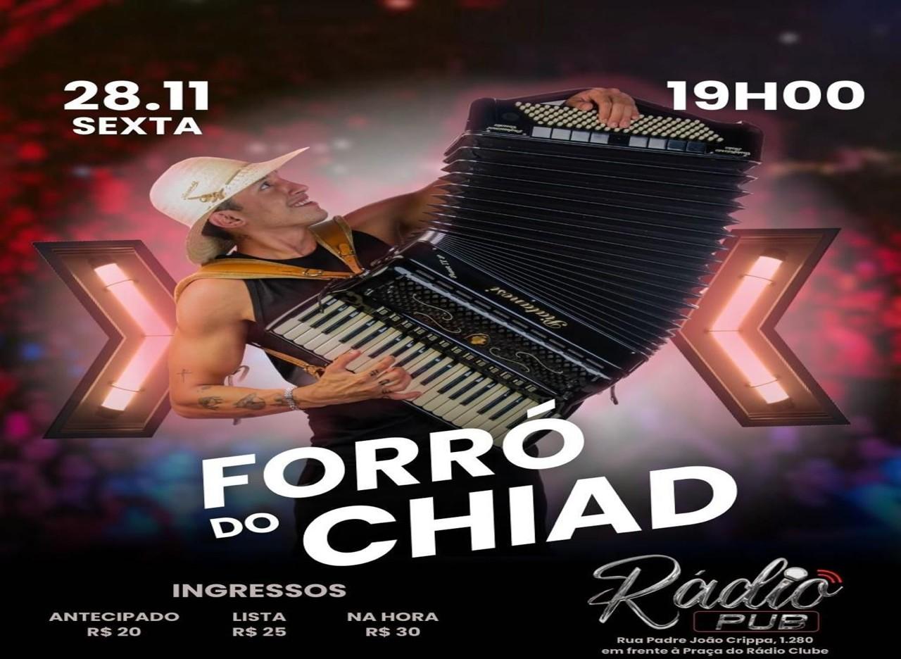 2° Forró com Gabriel Chiad na Boate Rádio Pub.