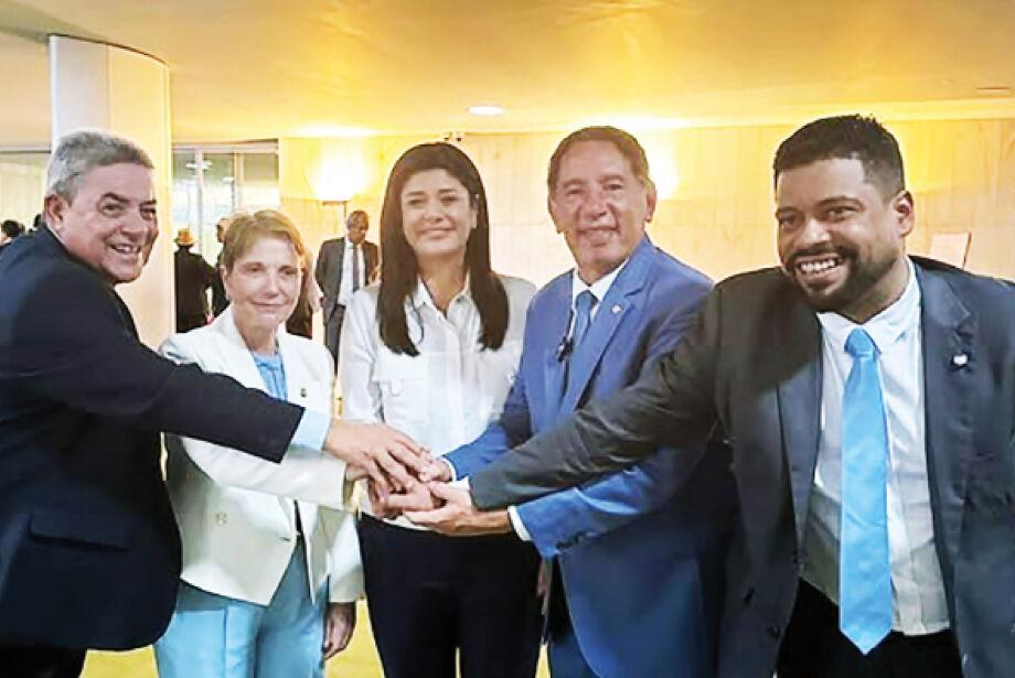 A Senadora Tereza Cristina e Rose Modesto confirmam pacificação de partidos e manutenção de federação.