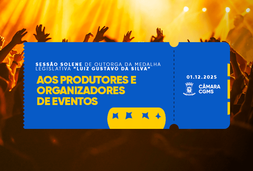 Câmara realiza sessão solene para homenagear destaques da música e da cultura campo-grandense.