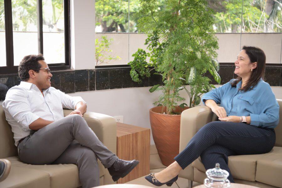 Presidente da Câmara CG e reitora da UFMS discutem futuras parcerias institucionais.