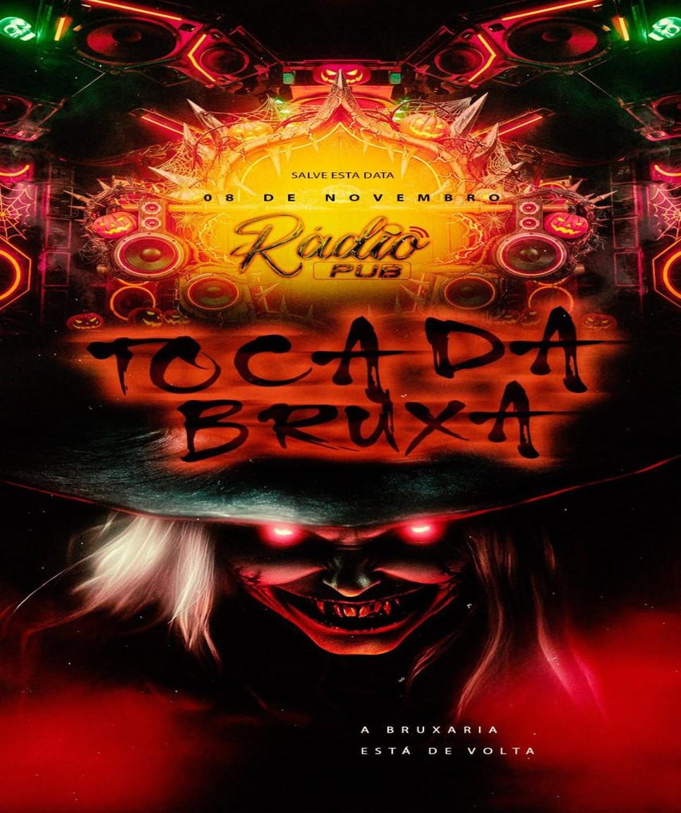 Toca da Bruxa: O Ritual Começa no Subsolo na Boate do Rádio clube cidade dia 08 de Novembro no sábado ás 23:00h.