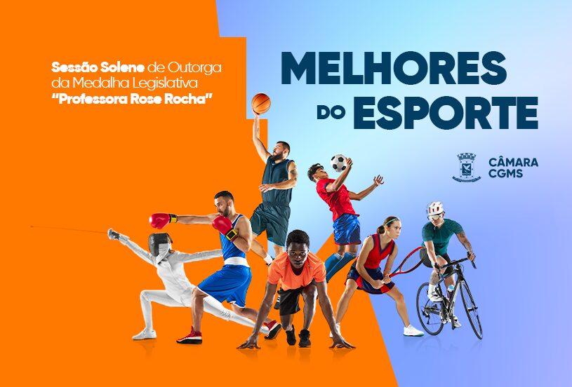 Melhores do Esporte serão homenageados em Sessão Solene na quarta-feira.