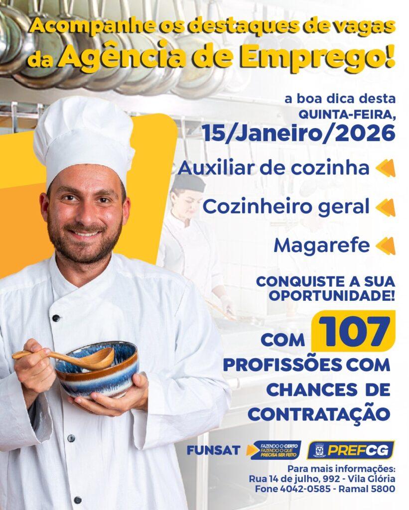 Funsat abre temporada de cursos gratuitos e divulga 1,3 mil vagas de trabalho nesta quinta.