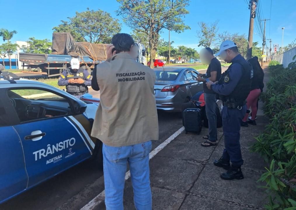 Agetran intensifica combate ao transporte clandestino na Rodoviária de Campo Grande.