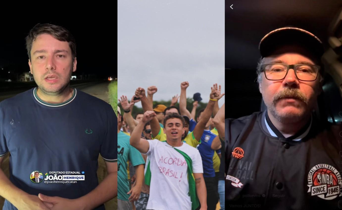 Políticos de Campo Grande Mato Grosso do Sul se juntam a Nikolas Ferreira em caminhada até Brasília.