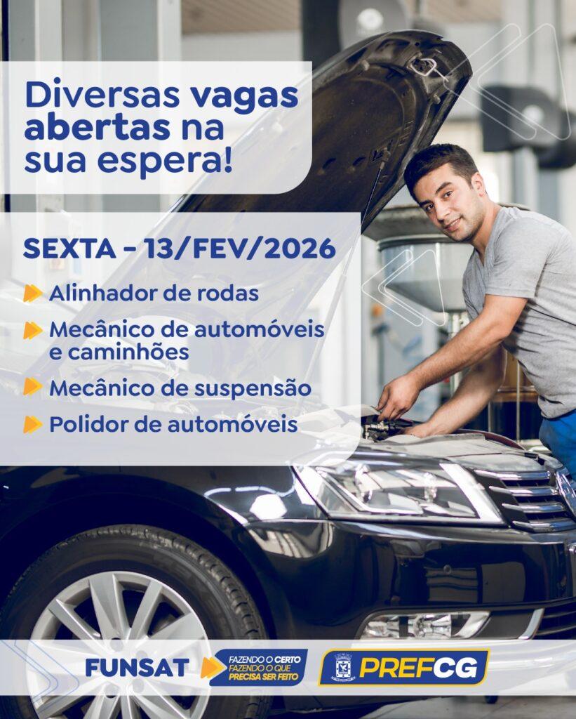 Funsat oferta 1.237 vagas hoje.